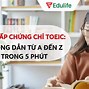 Xin Cấp Chứng Chỉ Toeic